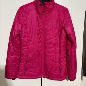 EUC Columbia Women's Vibrant Pink Puffer Jacket coat worn once Omni Heat